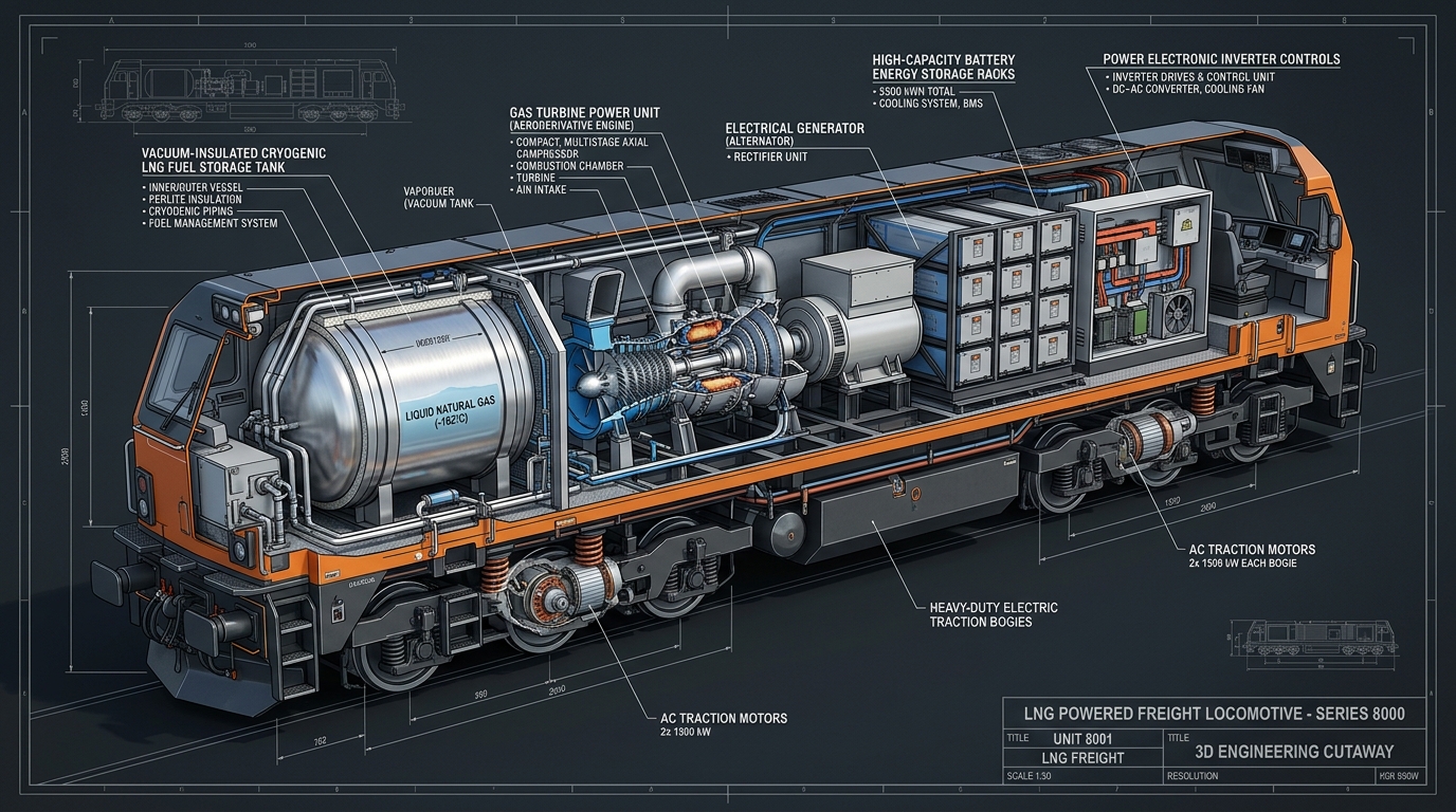 NexGen Locomotive Power Architecture Cutaway